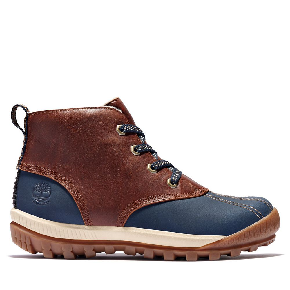 Botas de Seguridad Timberland Argentina Mujer - Mt. Hayes Waterproof - Marrones/Azules - TQDLPA-460